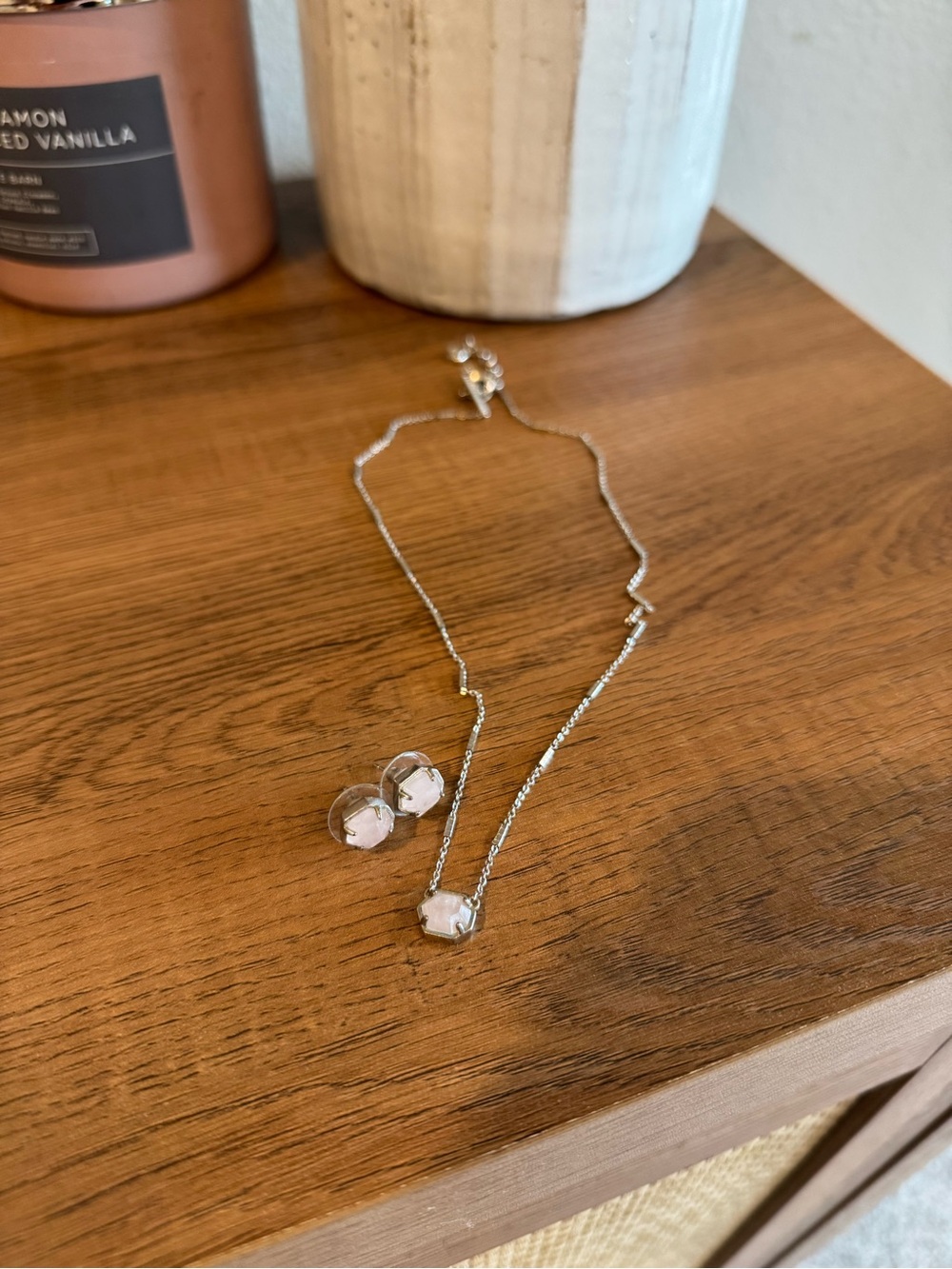 Kendra Scott - silver necklace & earring bundle